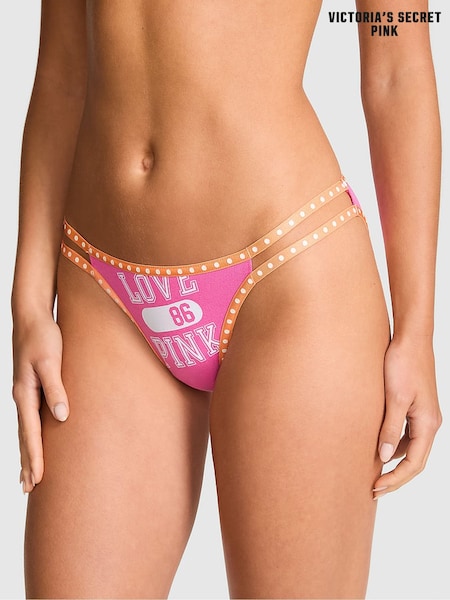 Sizzling Strawberry Pink - Victoria's Secret Pink Cotton Mini Logo Knickers
