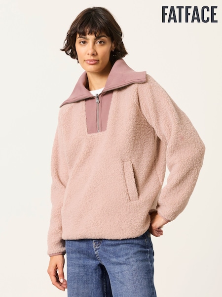 Rozā - Fatface Quarter Zip Fleece