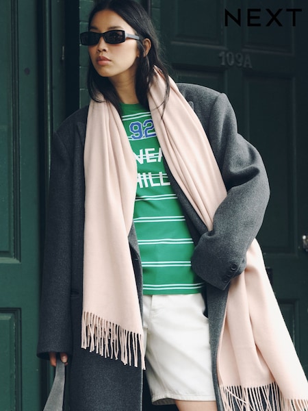 Açıq Çəhrayı - Ortaçəkili Scarf