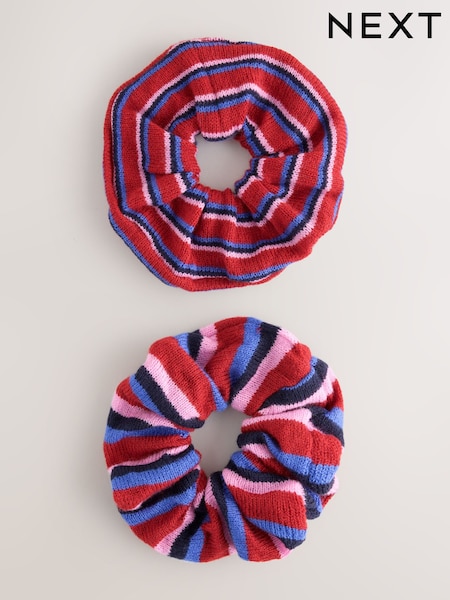 Multi - Velvet Scrunchie 2pk