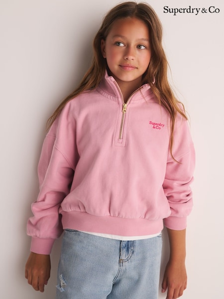Rozo - Superdry Funnel Neck Half Zip Sweatshirt