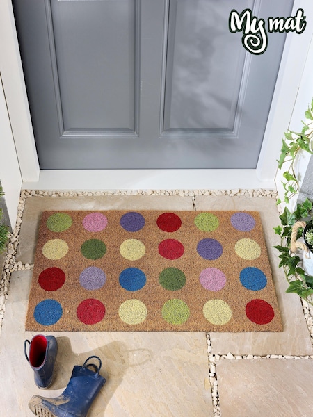 My Mat Spots Coir Doormat