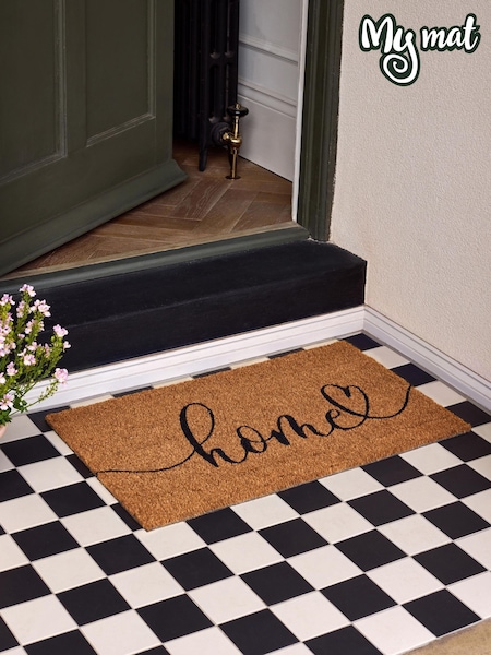My Mat Home Script Coir Doormat