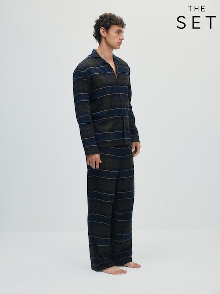 Multi - Regular The Set 2pk Family Christmas Check Pyjamas