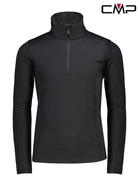 Black - Cmp 1/4 Zip Basic Fleece