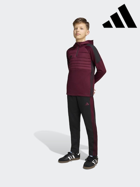 Burgundy Red - Adidas Tiro Essentials Winter Top Youth Sweat Top