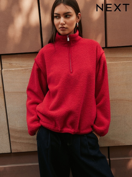 Pula - Quarter Zip Borg Jacket