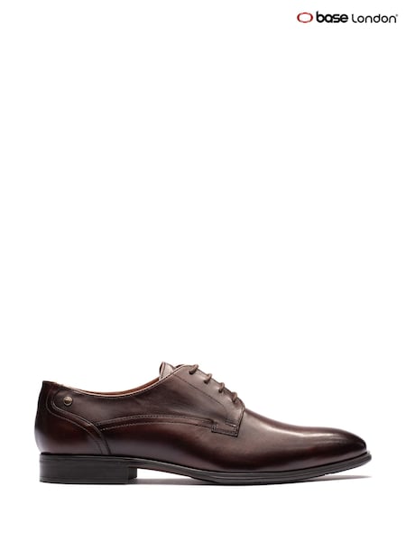 Brown - Regular Base London Vance Lace Up Leather Shoes