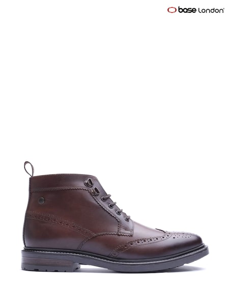 חום - Regular Base London Porter Brogue Boot