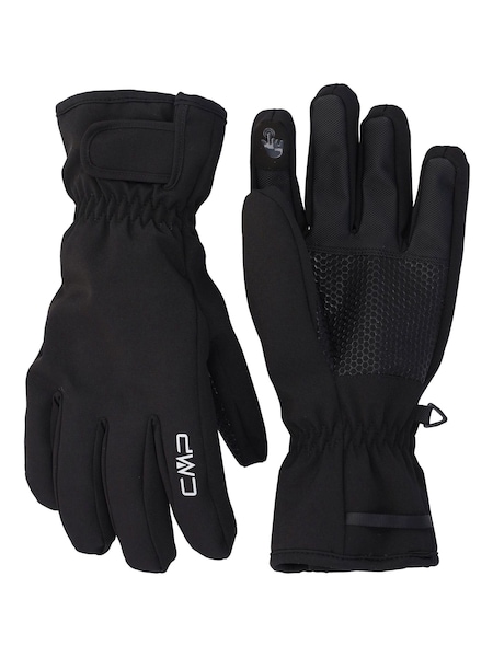 Black - Regular Cmp Fleece Lined Waterproof Ski Gloves