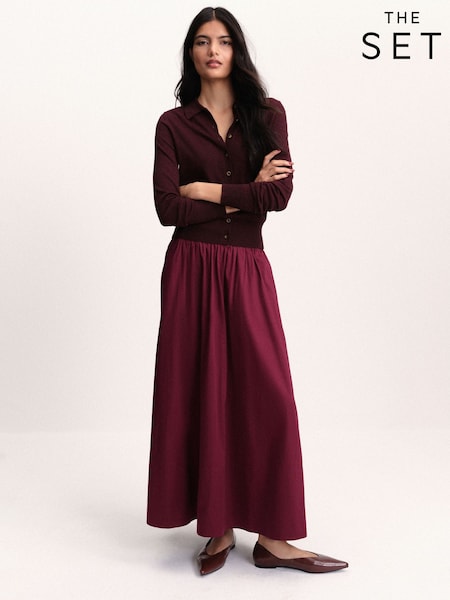 Red - The Set Maxi Skirt