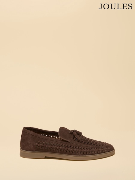 棕色 - Regular Joules Weave Loafers