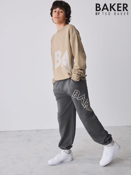 Stone - Baker By Ted Baker Oversized Sweatshirt And Joggers Set