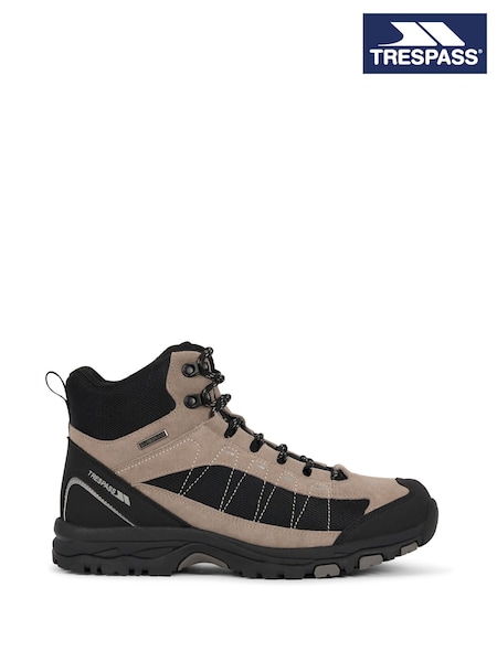 Black - Regular Trespass Scarp Mid Outdoor Mid Cut Boots
