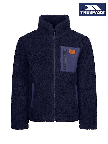 Blue - Trespass Southford Kids Unisex Fleece