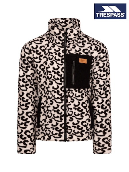 Weiß - Trespass Willowglen Print Detail Full Zip Fleece