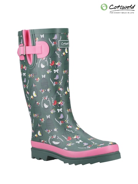 Grün - Cotswolds Cleeve Tall Synthetic Rubber Wellingtons