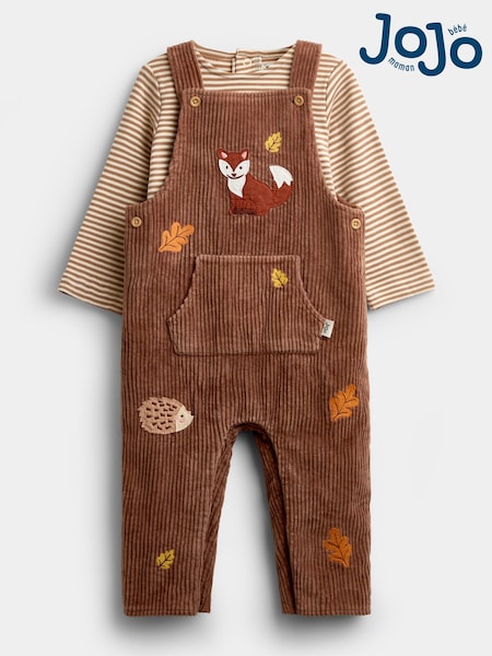 Բնական անտառ - Jojo Maman Bébé Embroidered Dungaree & AMP; Կոստյումների հավաքածու