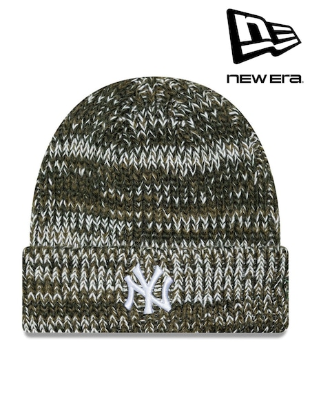 Green - Regular New Era Chunky Knit Beanie New York Yankees Cap