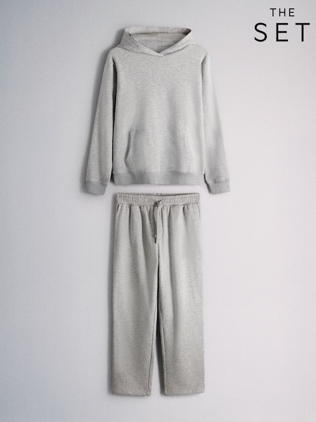 Grey - Regular The Set Brushed Hooded Sweat Co-ord Set
