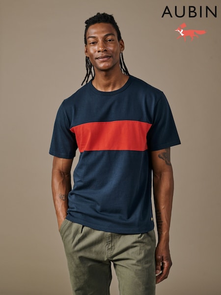 Blue - Regular Aubin Blue Santon Relaxed T-shirt