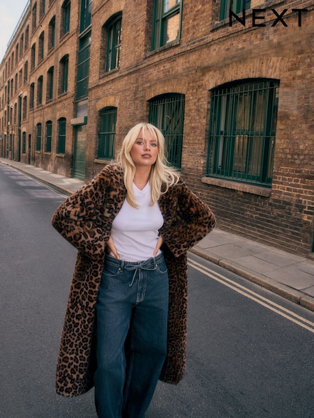 Animal - Faux Fur Maxi Coat
