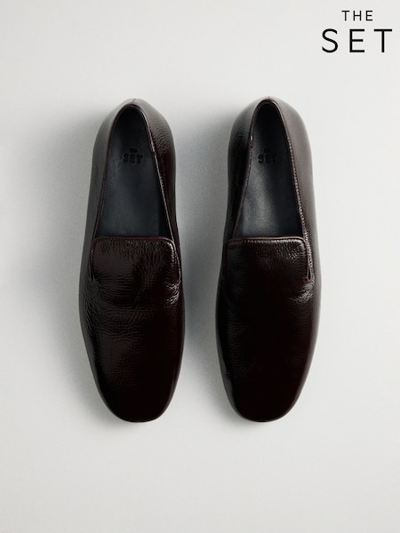 Bordo red Dəri - The Set Premium Təmiz Loafers