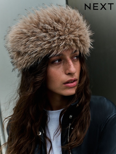 Natural - Fur Headband