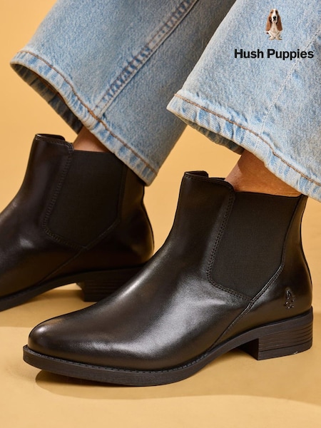 Noir - Bottes Hush Puppies Peyton