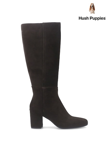 Dark Brown - Hush Puppies Oprah Long Boots