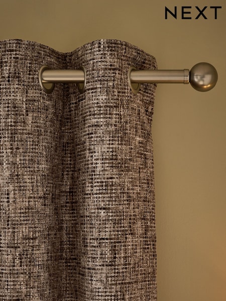 Textured Chenille Eyelet Curtains