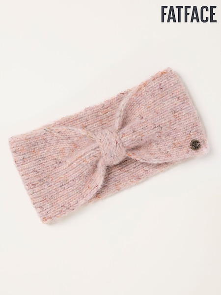 Pink - Fatface Nep Twist Headband