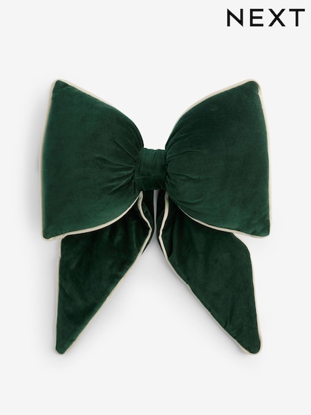 3d Cotton Velvet Bow Cushion