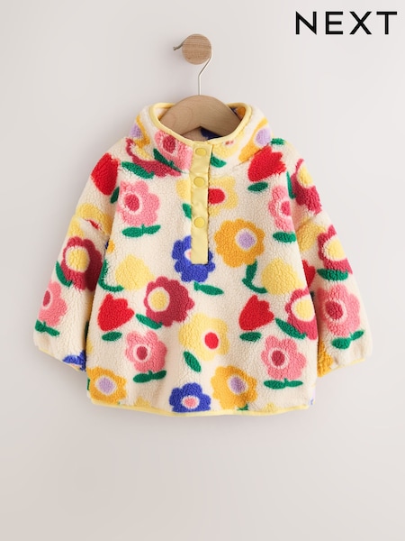 Yellow Flower - Half Zip Fleece (3mths-7yrs)