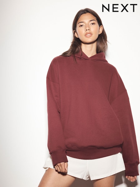 Burgundy Red - Pullover Sports Hoodie
