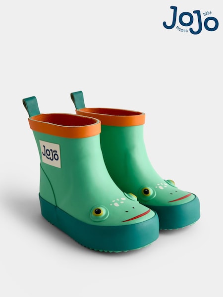 Green Frog - Jojo Maman Bébé Character Ankle Wellies