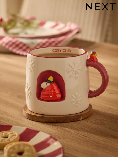 Peanuts 3d Snoopy Christmas Mug