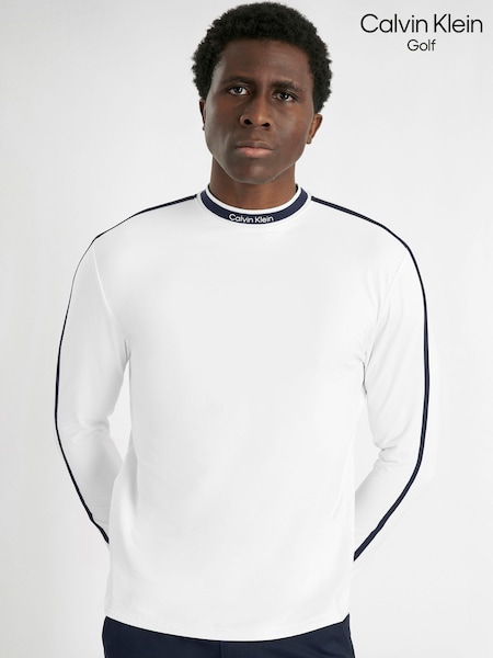 White - Regular Calvin Klein Golf Torque Long Sleeves Baselayer