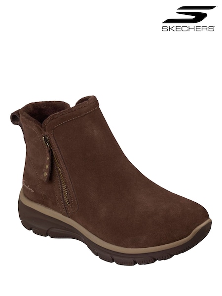 Brown - Skechers Easy Going Boots