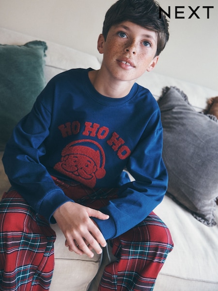 Red/Green Check - Christmas Pyjamas Set (3-16yrs)