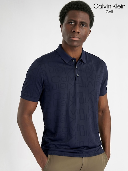 Blue - Regular Calvin Klein Golf Avondale Polo Shirt