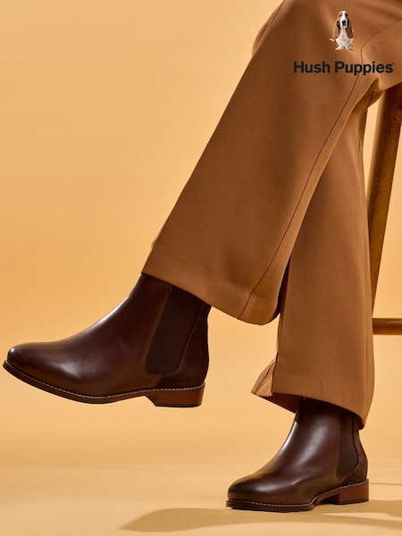 chocolat - Bottines Hush Puppies Colette