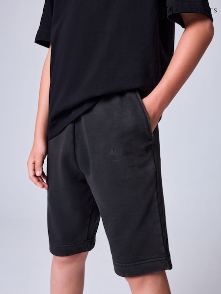 Washed Black - Smallsaints Underground Sweat 100% Cotton Shorts