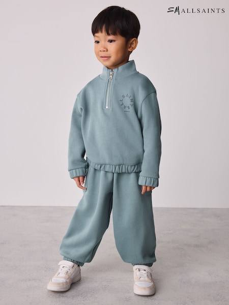 Blue - Smallsaints Tierra Funnel Neck Sweater And Joggers Set