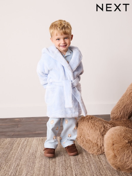 Pale Blue - Fleece Robe (9mths-8yrs)