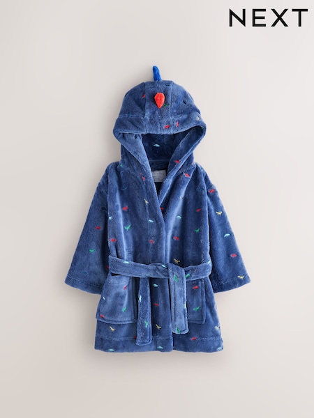 Blue Dino - Fleece Robe (9mths-8yrs)