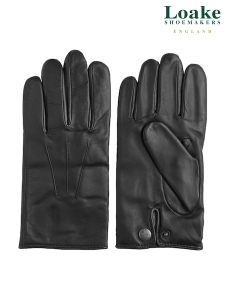 Black - Regular Loake Leather Gloves