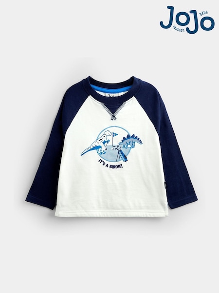 Natural Dino Golf - Jojo Maman Bébé Printed Graphic Top