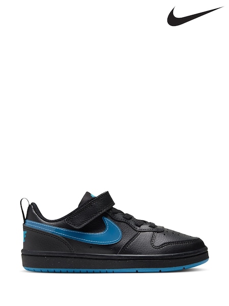 Black - Nike Junior Court Borough Low Recraft Trainers
