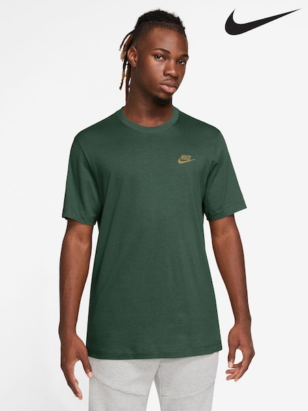 Fir Green - Regular Nike Short Sleeve Club T-shirt